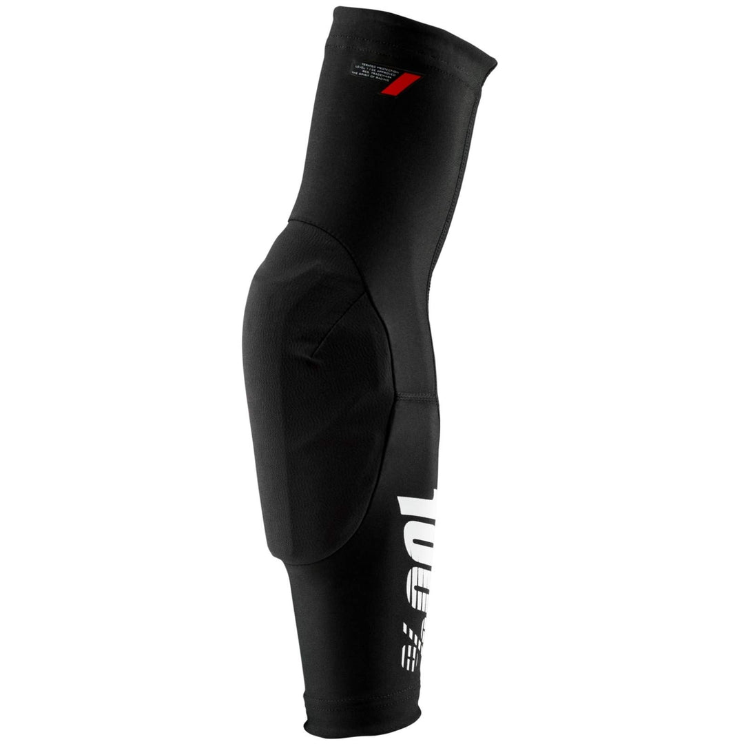 100% PROTECCIONES Schwarz (Teratec Elbow Guards Black) -L Ellenbogenschützer, ESTANDAR