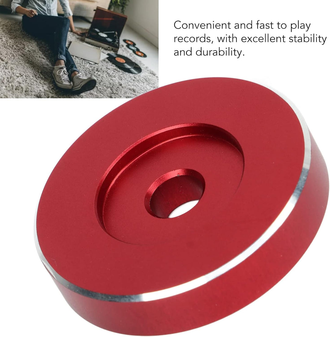 Plattenadapter, Aluminium-Plattenspieler-Plattenspieler-Adapter RPM-Grammophon-Zubehör für Schallpla