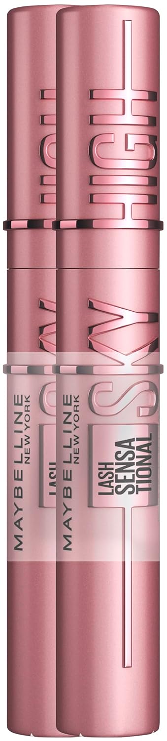Maybelline New York Schwarze Wimperntusche für extrem lange Wimpern, Lash Sensational Sky High Masca