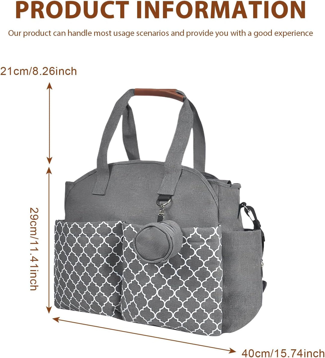Baby Wickeltasche, Babytasche, Reise Wickeltasche, Portable Babytasche, Umhängetasche Mit Schnullert