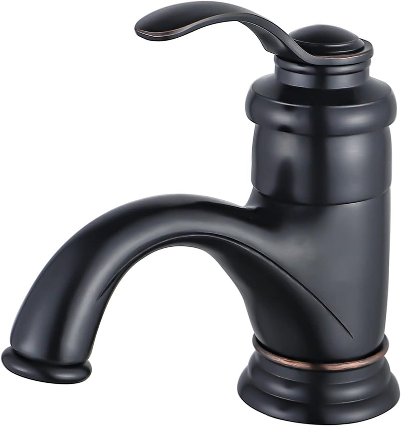BOAOTX Wasserhahn Bad Schwarz Retro, Waschtischarmatur Antik, Armatur Waschbecken Nostalgie, Badarma