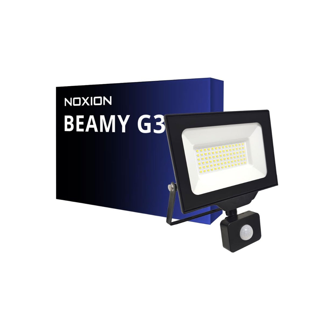 Noxion Led-Scheinwerfer Beamy G3 50W 5500lm 110D - 830 Warmweiss | IP65 - Bewegungs- Und Lichtsensor