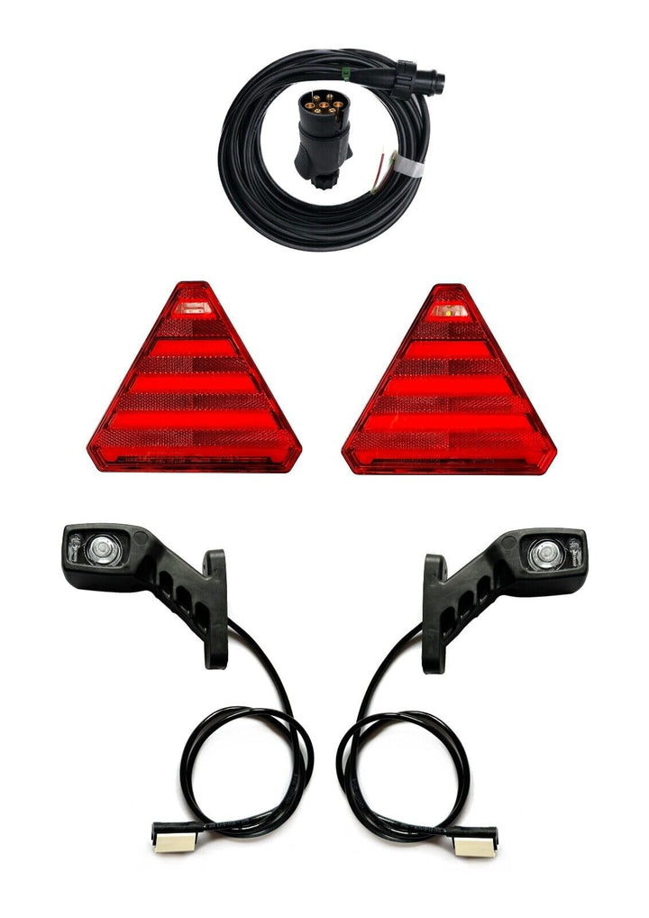 Anhängerbeleuchtung SET LED Rückleuchten Umrissleuchten Kabel 7,1m für Anhänger