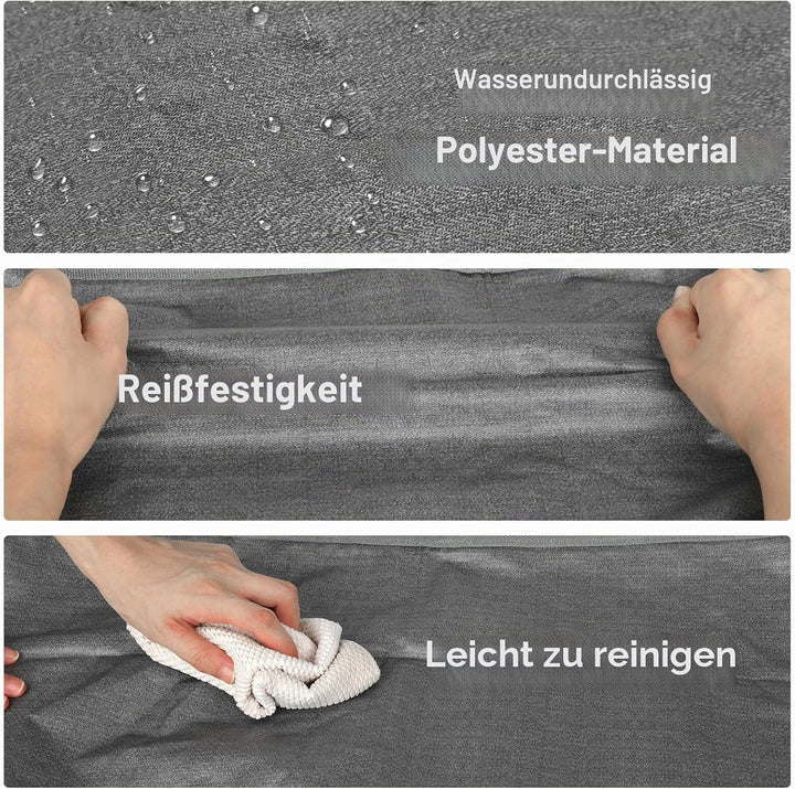 Withosent 100L Aufbewahrungstasche Gross Gewebt, 4er Wasserdicht Umzugstaschen mit Reissverschluss u