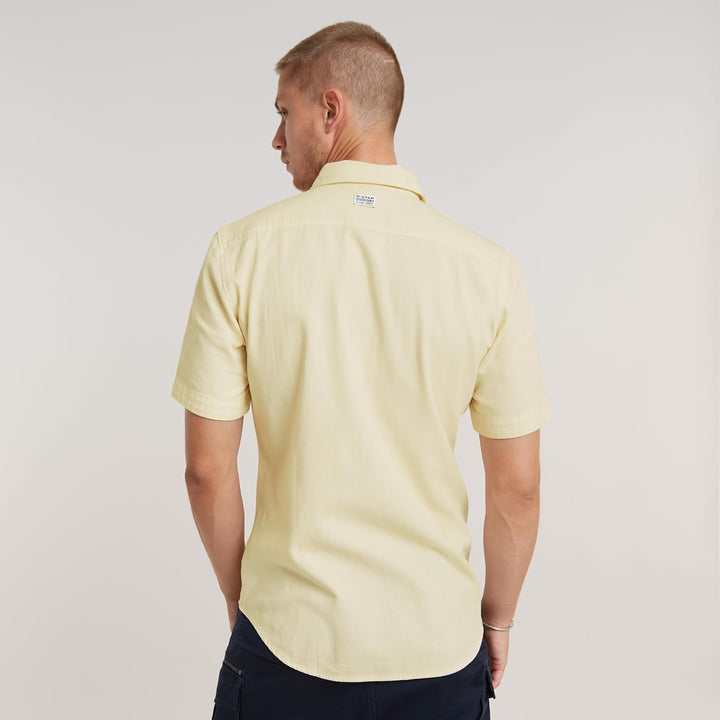 G-STAR RAW Herren Marine Slim Hemd Shirt XS Beige (Ecru Gd D19751-d454-c487), XS Beige (Ecru Gd D197