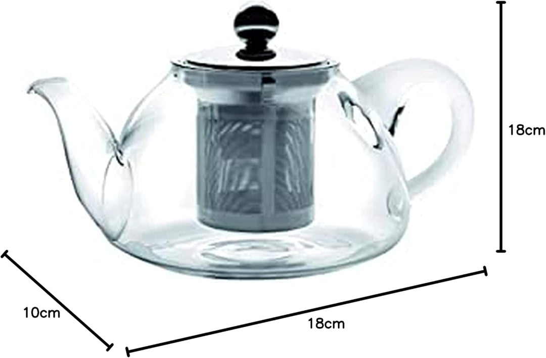 IBILI - Teekocher aus Glas mit Filter Stove, Borosilikatglas, 0,8 Liter 0,8 Liter, 0,8 Liter