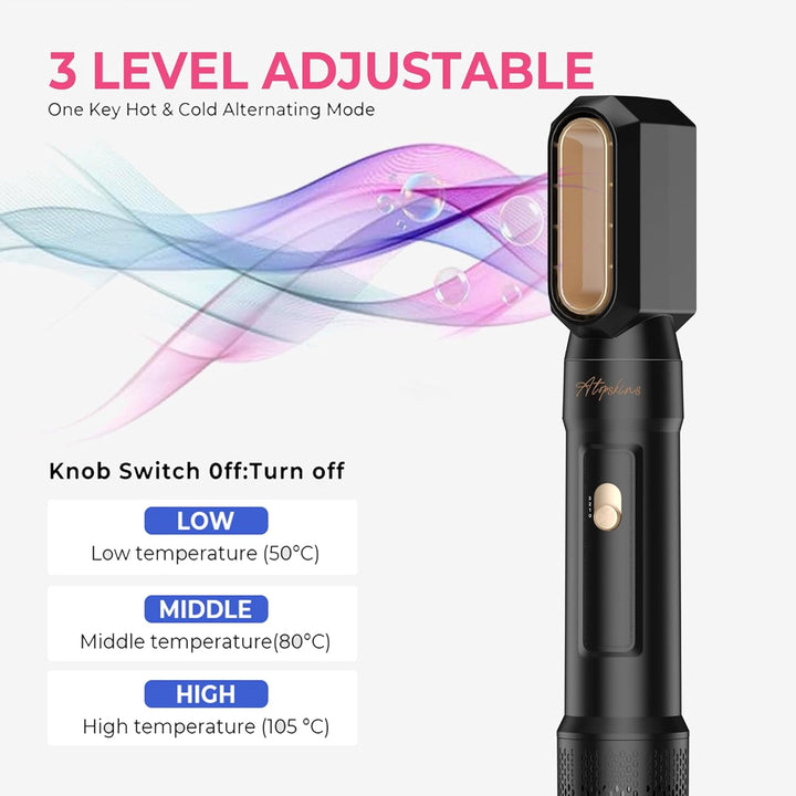 Pro Haarstyler Warmluftbürste Hair Styler Set Hairstyler 6 in 1, Atopskins 6 In 1 Air Styler Set, Fö