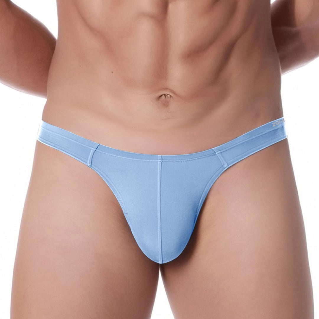 ZAIGELUO Herren String Bambus Tanga Unterwäsche Bulge Pouch Sexy Niedrige Taille T-Back Komfortabel