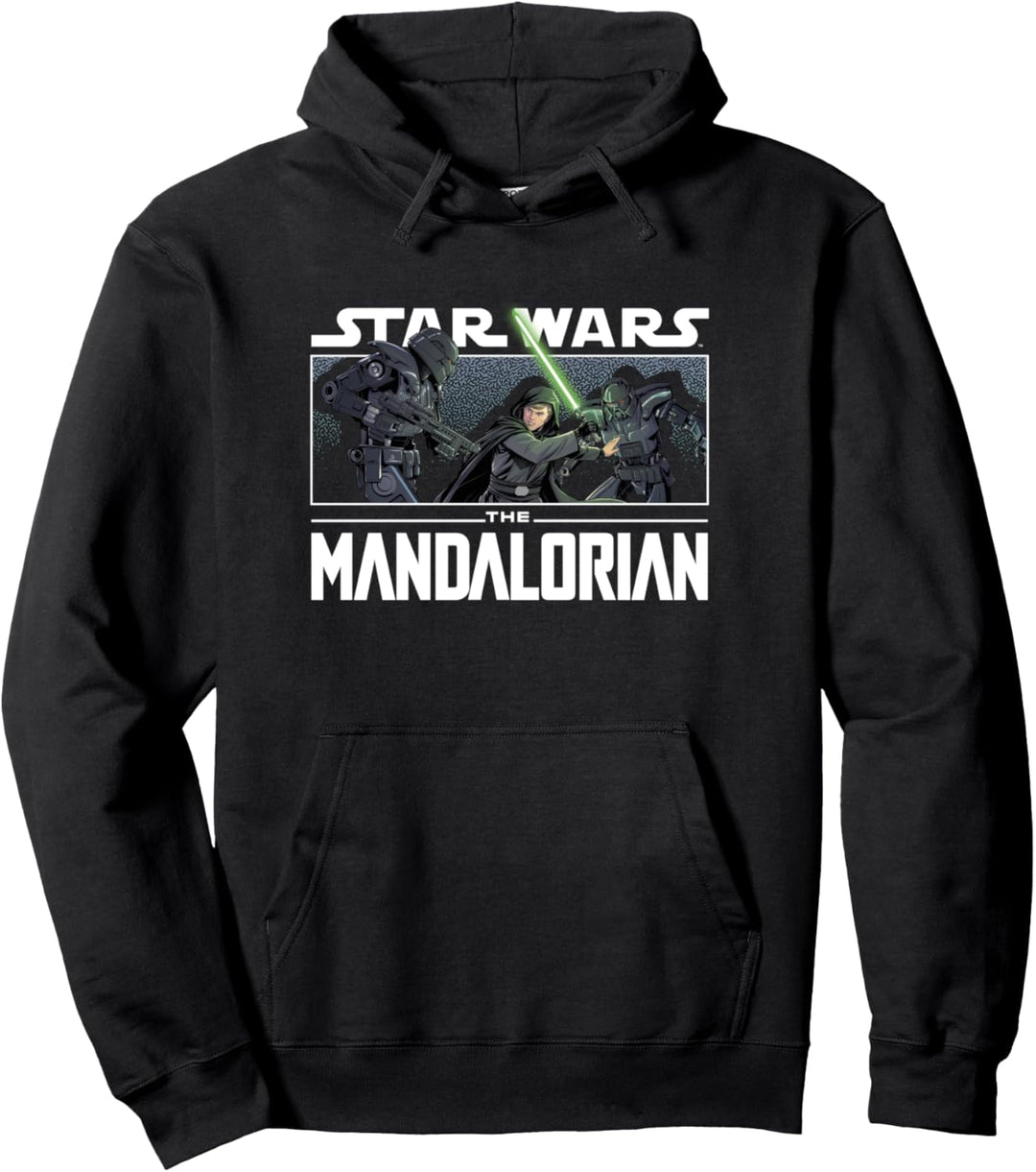 Star Wars: The Mandalorian Luke Skywalker Vs. Dark Troopers Pullover Hoodie