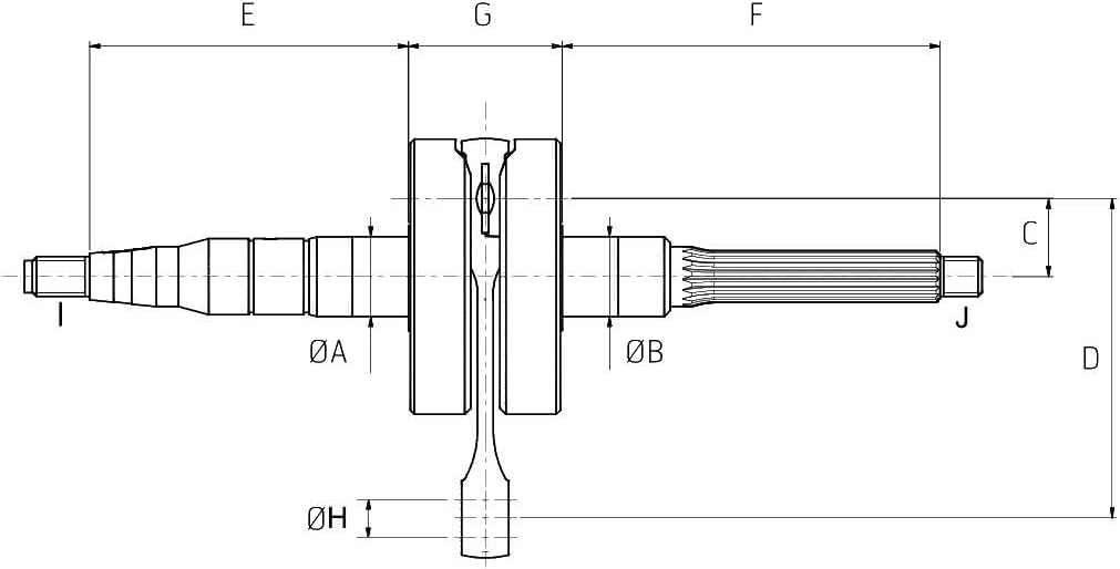 Kurbelwelle Hercules Sachs Motoren 504 505 Prima Optima