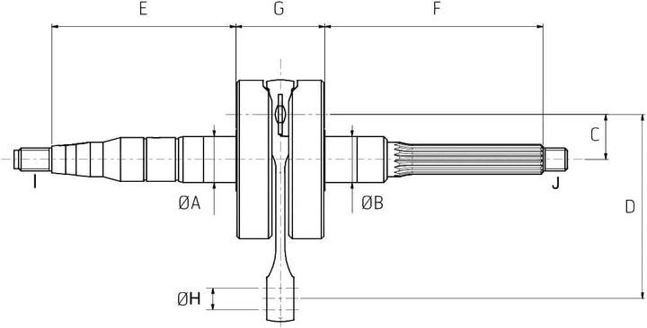 Kurbelwelle Hercules Sachs Motoren 504 505 Prima Optima
