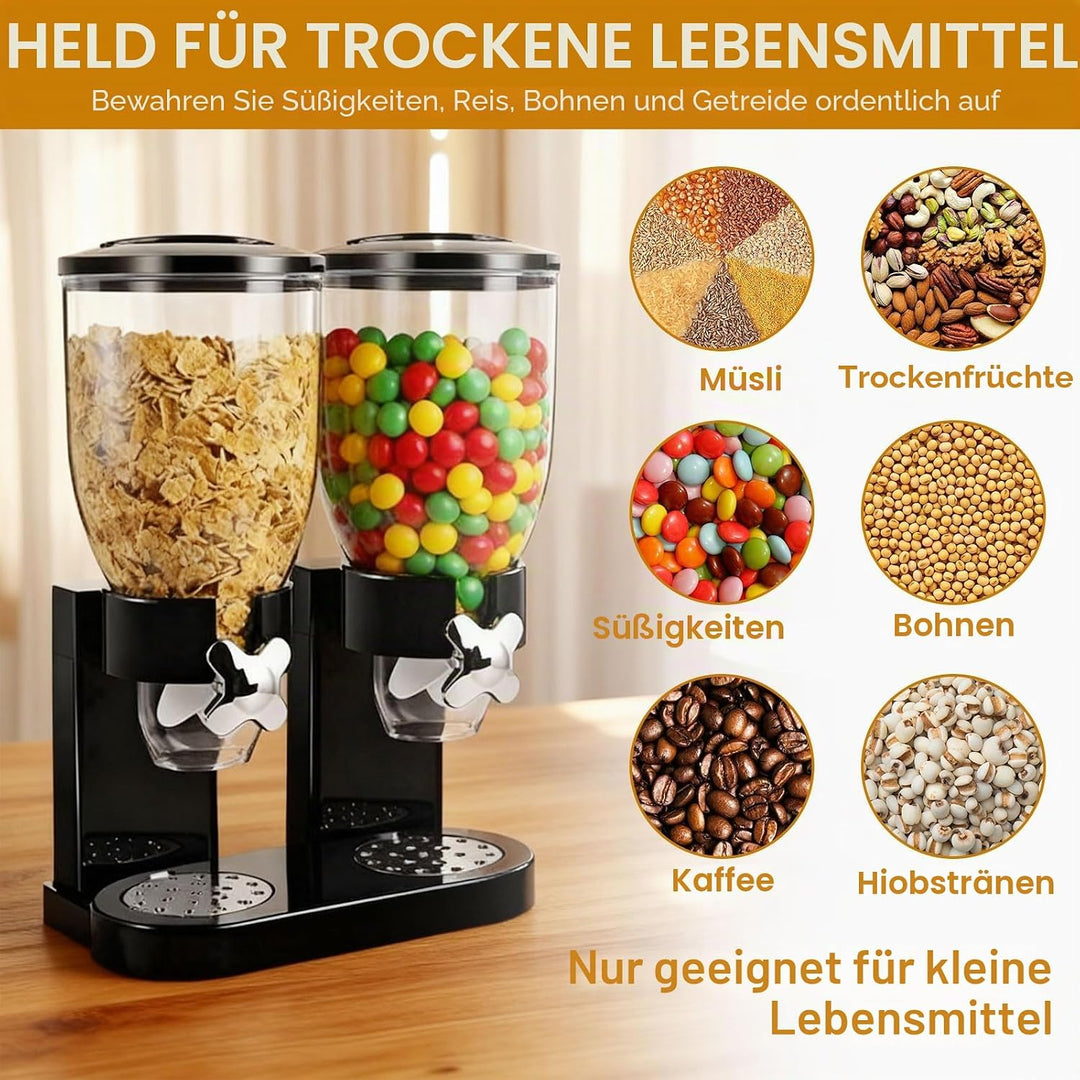 Cereal Dispenser 2L, Luftdichter Müslispender für die Organisation des Küchenvorratsraums, Müslispen