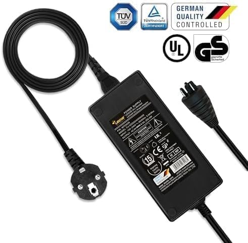 LEICKE E-Bike Schnellladegerät 36V / 42V 6A – DC Ladegerät mit ovalem Stecker – kompatibel mit Bosch