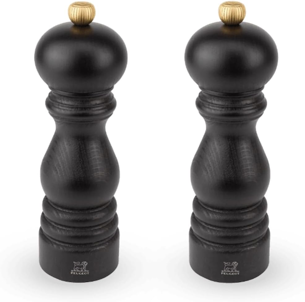 Peugeot 2/870418/1 Salz- und Pfeffermühlenset Paris schokolade, 18 cm