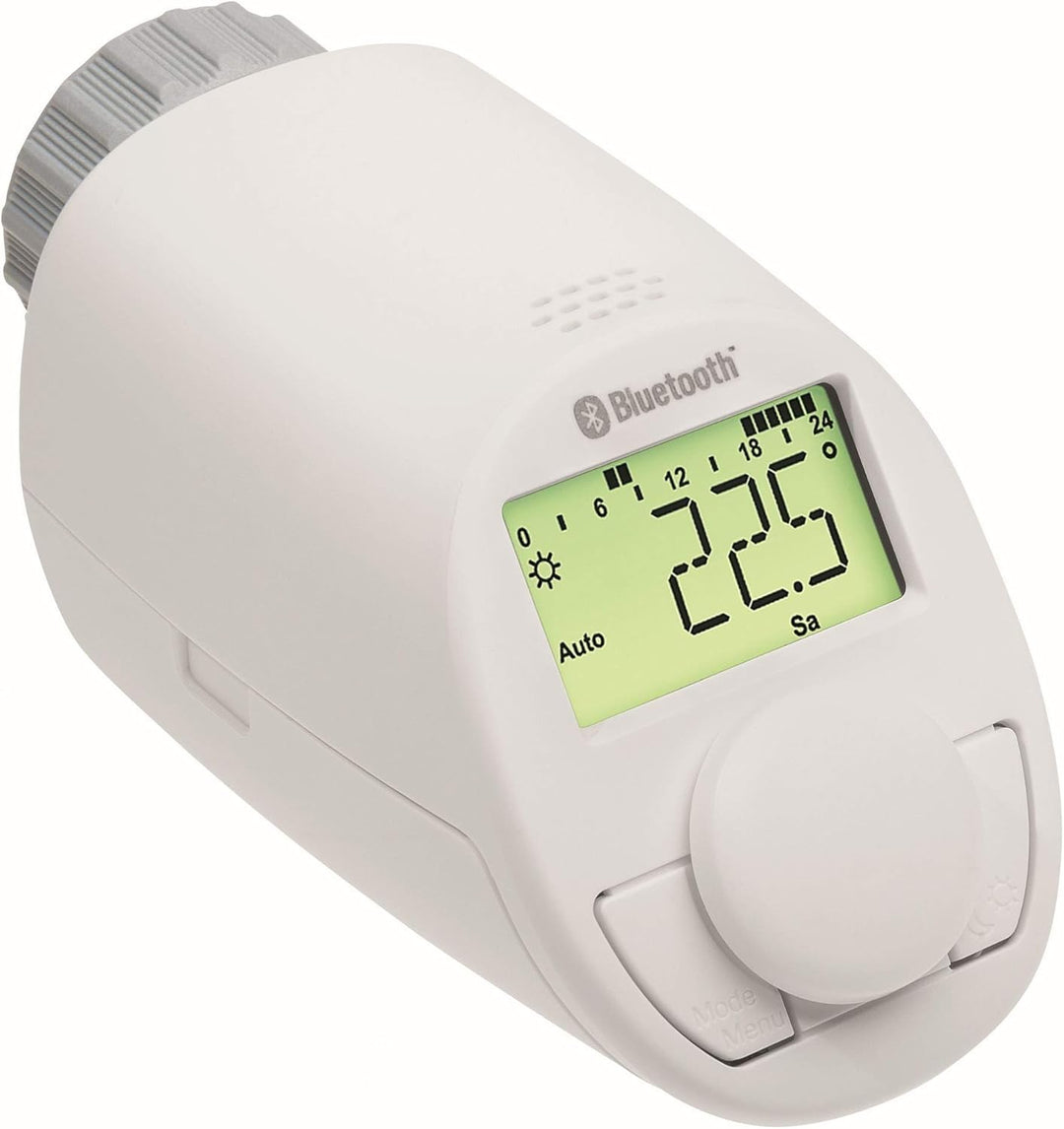 Eqiva Bluetooth Smart Elektronik-Heizkörperthermostat, 3er-Set, mit App-Steuerung, 3er-Set