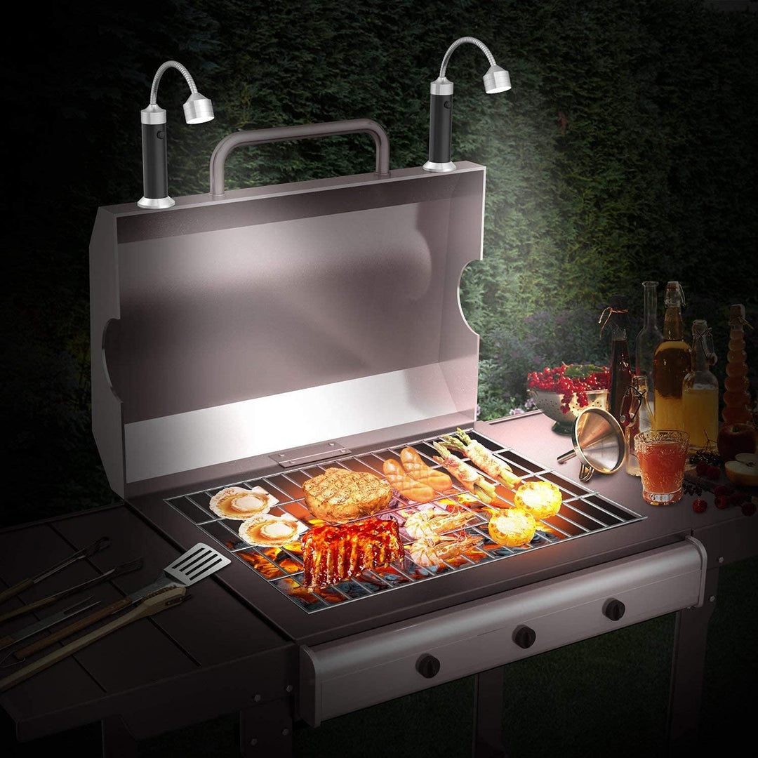 Grill Licht, Magnetische Grilllampe Outdoor BBQ Licht Set Flexibel Grill Lampen Grill Lichter BBQ Zu