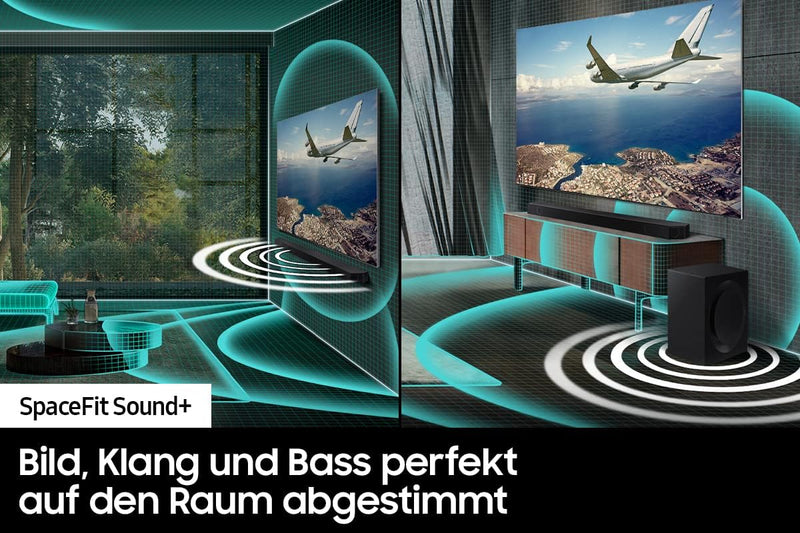 Samsung HW-Q995B 11.1.4-Kanal Q-Soundbar (Deutsches Modell), Rücklautsprecher inklusive, kabelloses