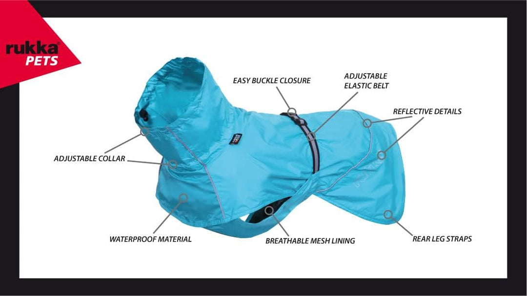 Rukka Pets HASE Regenmantel für Hunde Himbeere 35 35 Himbeere, 35 Himbeere