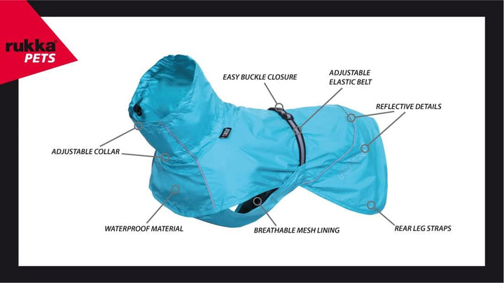 Rukka Pets HASE Regenmantel für Hunde Himbeere 35 35 Himbeere, 35 Himbeere