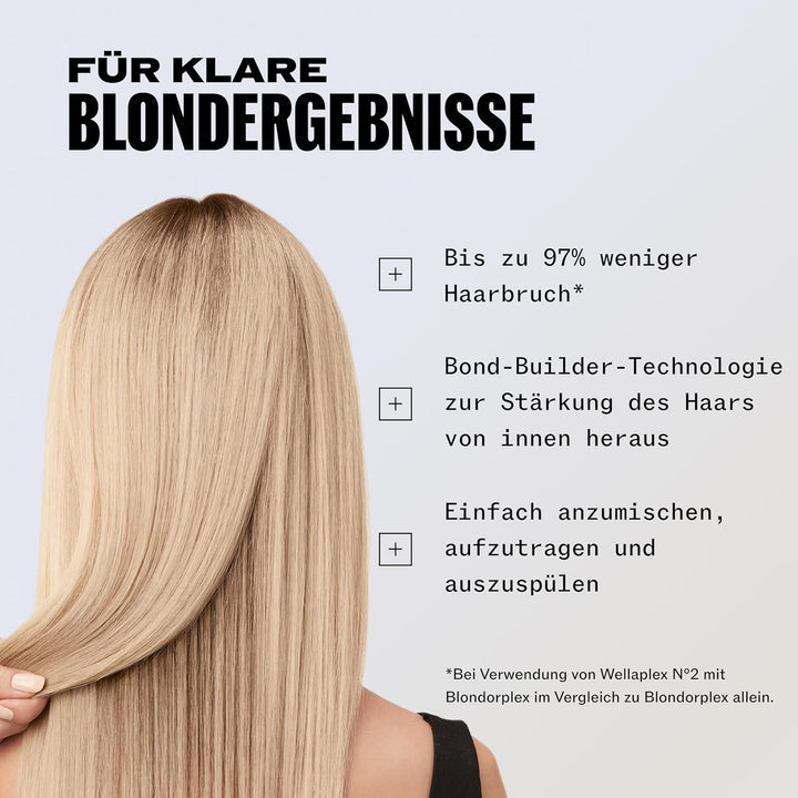 Wella Professionals BlondorPlex – Professionelles, staubfreies Blondierungspulver mit Bond-Builder-T
