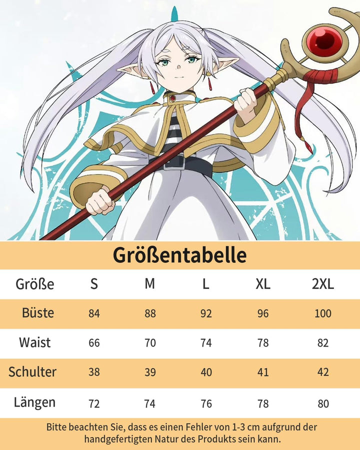 CR ROLECOS Anime Set Frieren auf der Beerdigung Himmel Cosplay Kostüm Outfit Frieren, Himmel,Heiter,