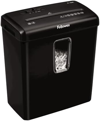 Fellowes 6008101 Powershred P-30C Aktenvernichter, Partikelschnitt, 22 cm, Schwarz