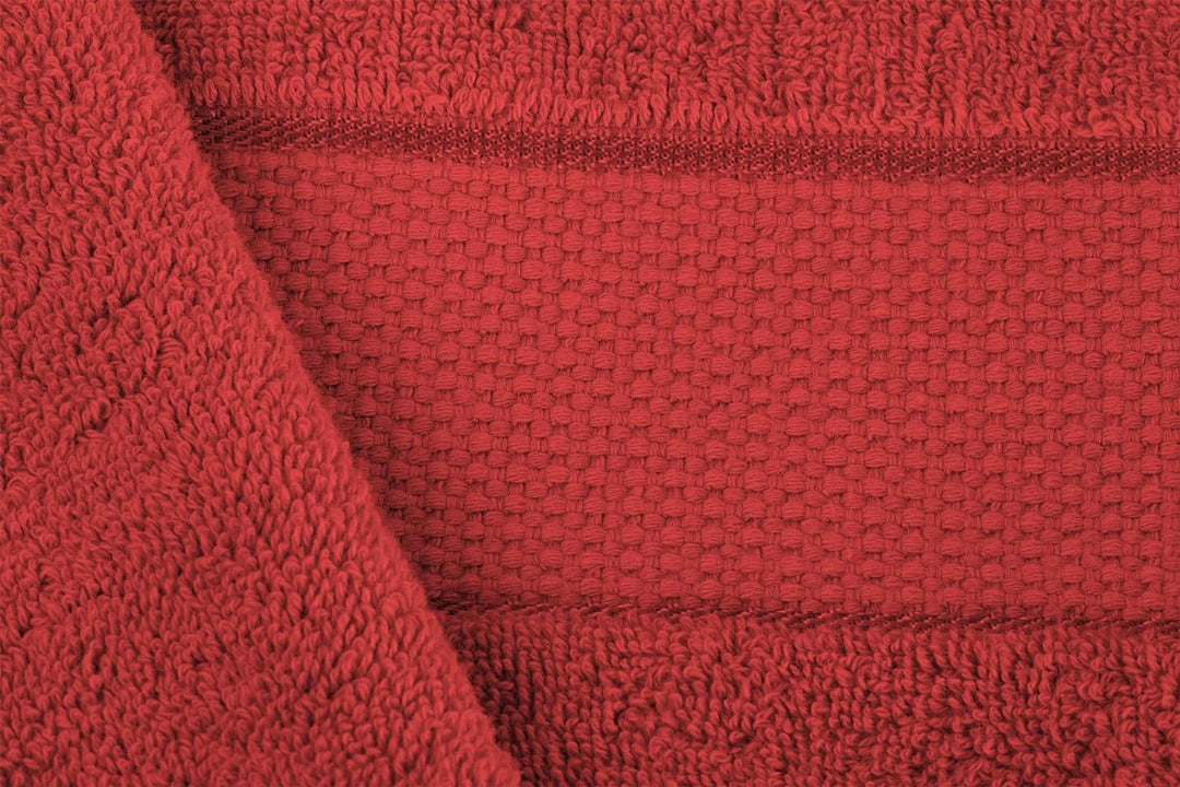 BANANALU 2 Badetücher 100% Baumwolle Qualität 600g/m2 Frottiertuch Bordeauxrot - Bad Towel Modern N1
