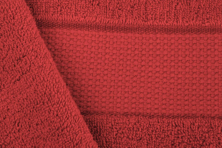 BANANALU 2 Badetücher 100% Baumwolle Qualität 600g/m2 Frottiertuch Bordeauxrot - Bad Towel Modern N1