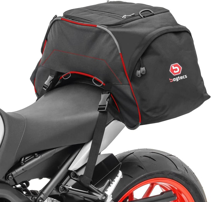 Motorrad Hecktasche Bagtecs WP35 für Beifahrersitz 35 Liter rot