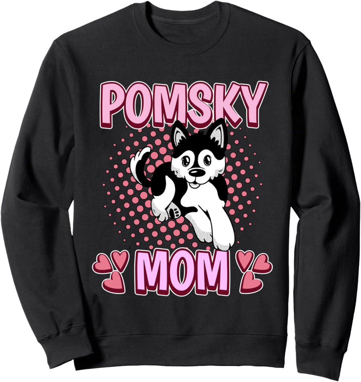 Damen Pomsky Mom Mama Muttertag Pomsky Sweatshirt