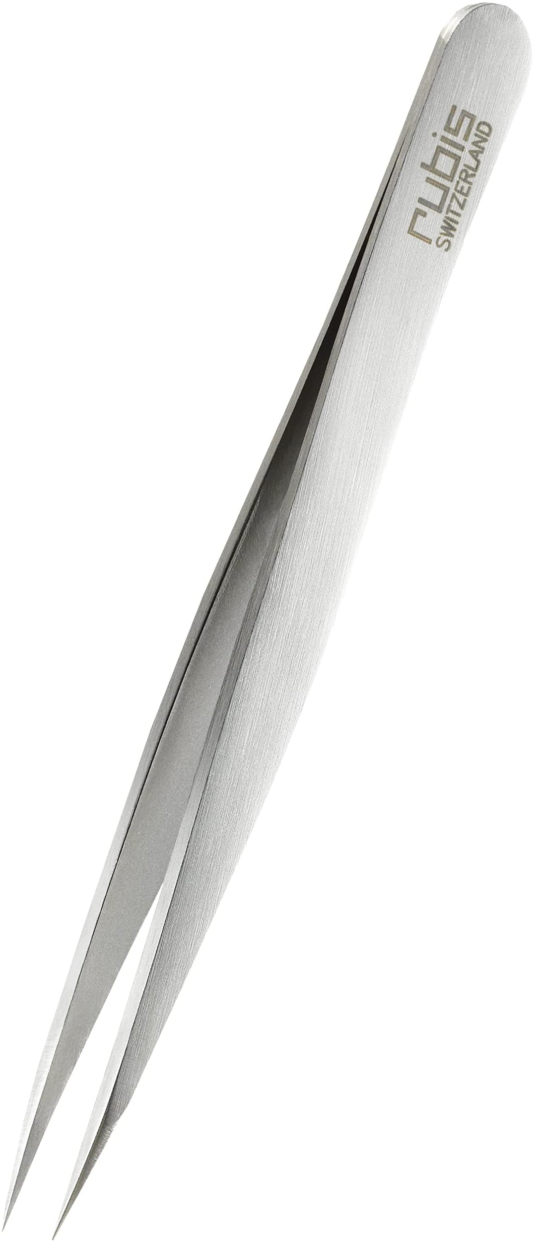 Rubis Splitterpinzette - Spitze Pinzette - schmal und spitz - für Splitter und eingewachsene Haare -
