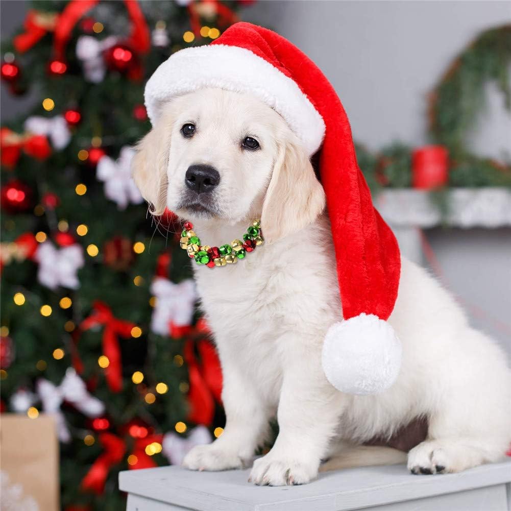 Suneast 100 Stück Weihnachts Glöckchen Schellen Metall Dekoration Glocken DIY Basteln Jingle Bells m