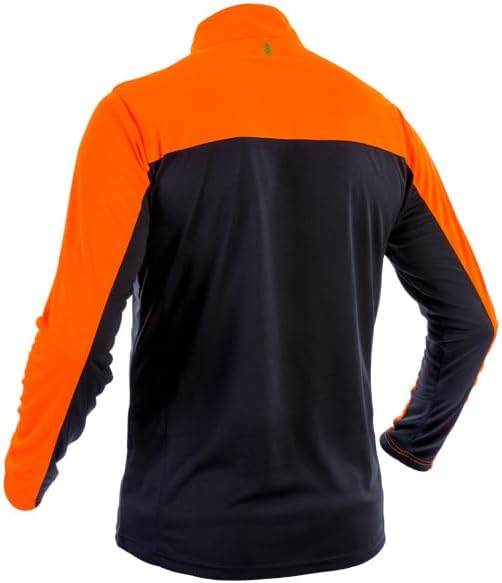 Beginner 2.0 Funktionsshirt Shirt für die Forstarbeit Langarm Anthrazit-orange L, Langarm Anthrazit-