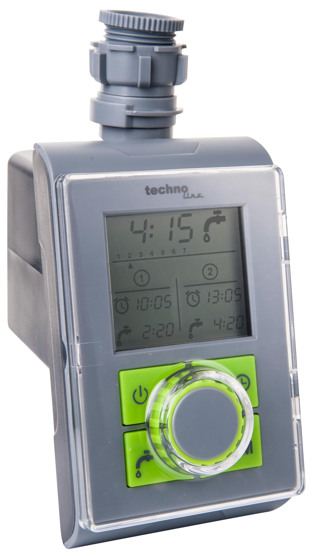 Technoline WZ 1000 Bewässerungscomputer Wasserzeitschaltuhren Bewässerungstimer Grau