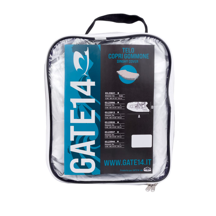 GATE14® Abdeckplane für Schlauchboote Tender Wasserdichtes Polyester 210D Anti-UV XS, XS