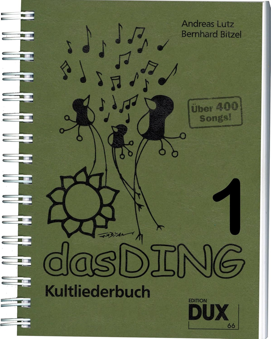 Das Ding Kultliederbuch im Ringeinband mit Grifftabelle für Gitarre (264 Griffe) - mit über 400 Song