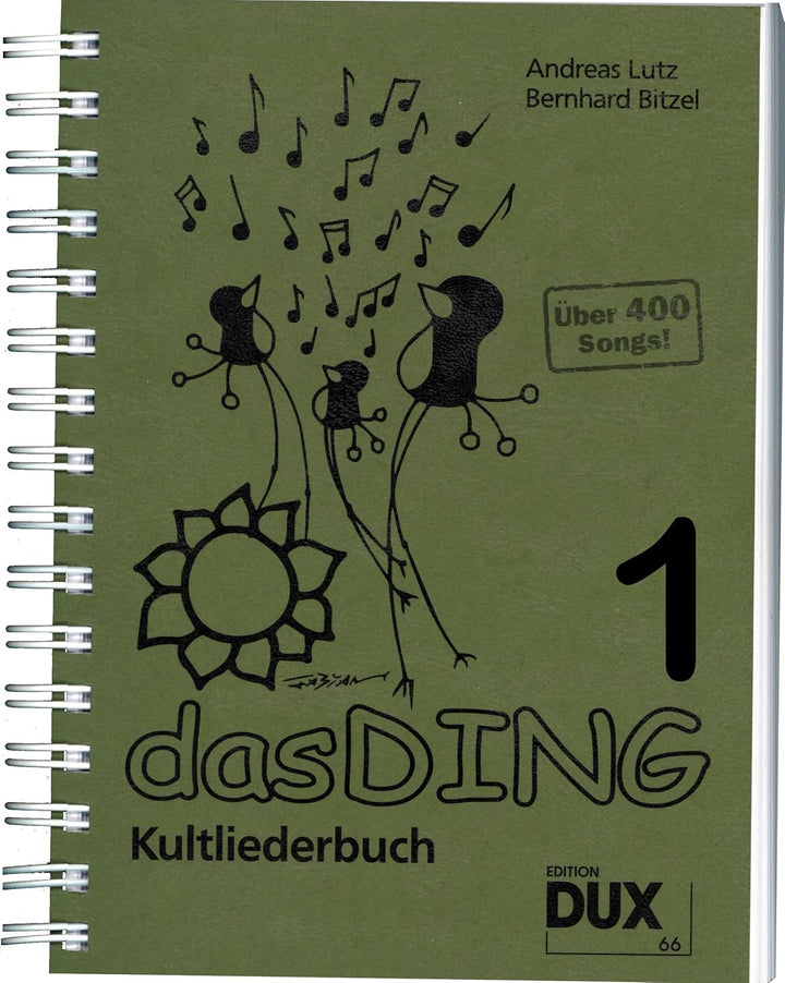 Das Ding Kultliederbuch im Ringeinband mit Grifftabelle für Gitarre (264 Griffe) - mit über 400 Song