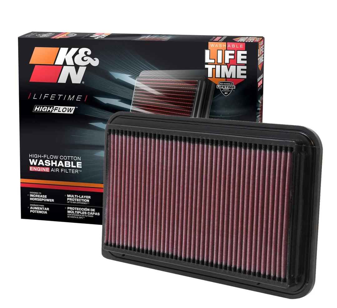 K&N 33-2260 Motorluftfilter: Hochleistung, Prämie, Abwaschbar, Ersatzfilter,Erhöhte Leistung, 2001-2