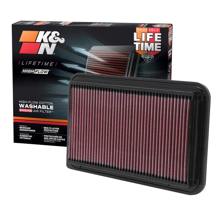 K&N 33-2260 Motorluftfilter: Hochleistung, Prämie, Abwaschbar, Ersatzfilter,Erhöhte Leistung, 2001-2
