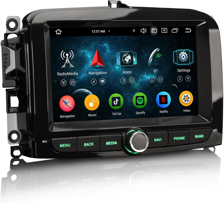 Android 14 Autoradio 8-Kern 4GB+64GB Für Fiat 500L 2012-2017 mit GPS Navigation Unterstützt Wireless