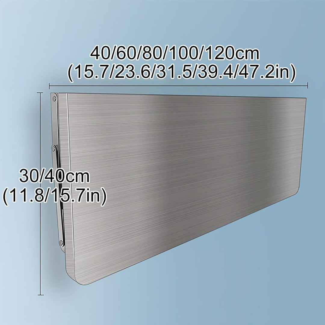 SARKEY Klappbarer Wandtisch, Wandklapptisch Aus Rostfreier Stahl,Wandklapptisch Wand Montierter Klap