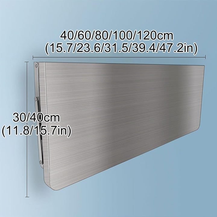SARKEY Klappbarer Wandtisch, Wandklapptisch Aus Rostfreier Stahl,Wandklapptisch Wand Montierter Klap