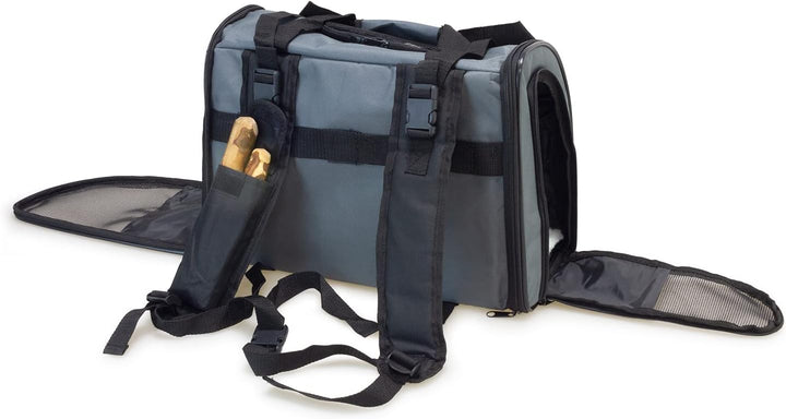 Arquivet Luxury Rucksack für Hunde und Katzen – 3 Öffnungen – 41 x 21 x 30 cm – Transporttasche für