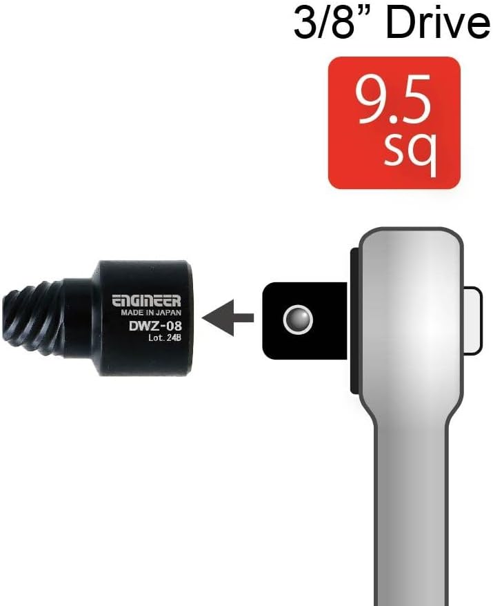 4-in-1 Schraubenausdreher-Set für Innensechskantschrauben, 29mm. Funktioniert mit Steckschlüssel Gri