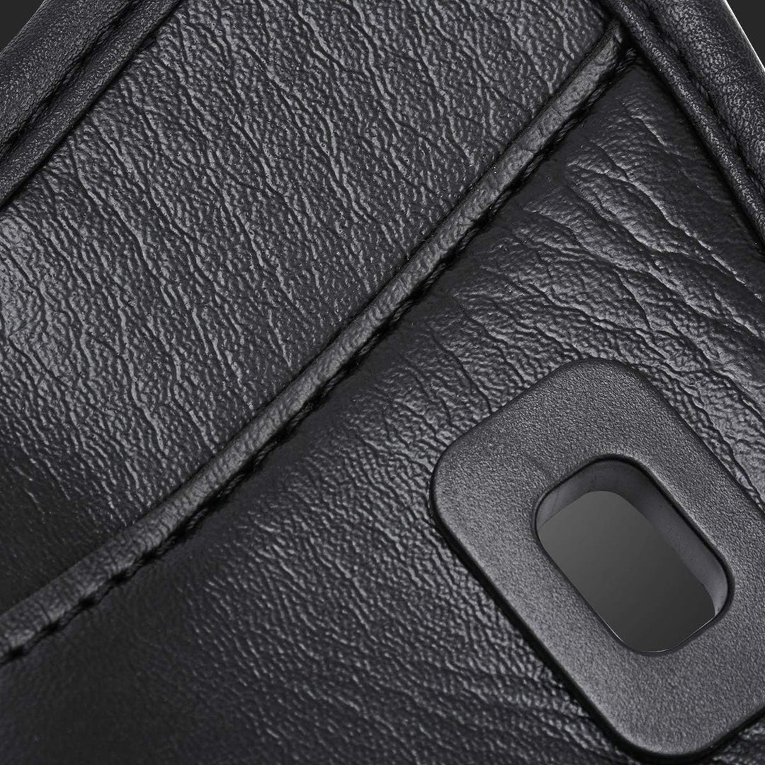 KATUR Motorrad Windschutzscheiben Tasche PU Leder mit Magnetverschluss für Harley Touring Street Gli