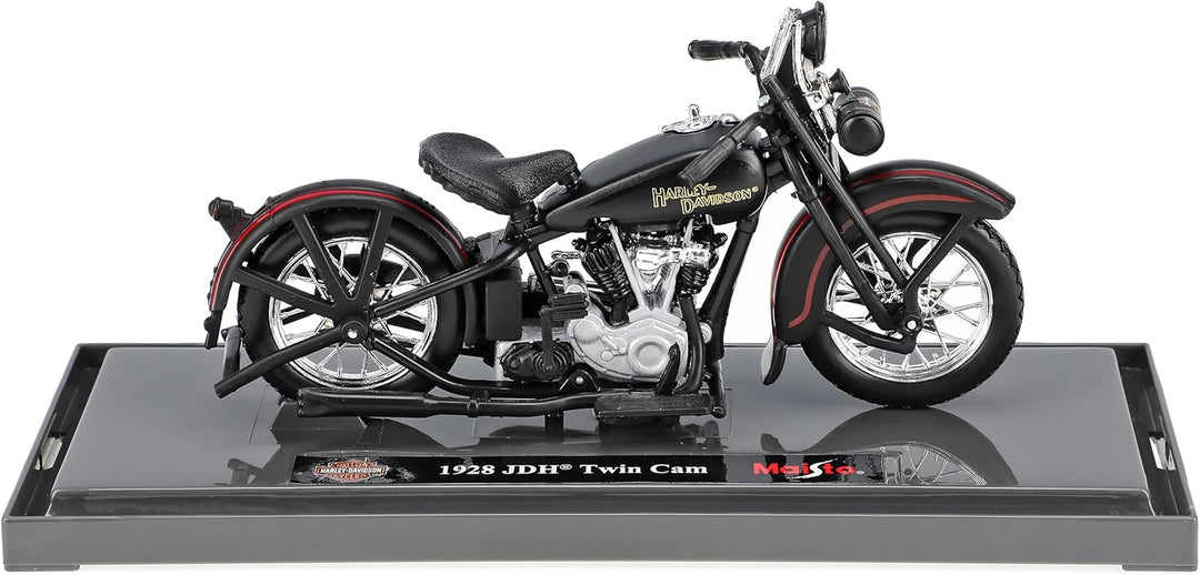 Generisch Harley David. 1928 JDH Twin Cam Schwarz 1/18 M*a*i*s*t*o Modell Motorrad mit individiuelle