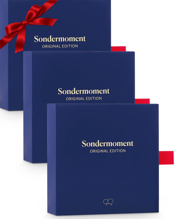 Sondermoment Original Edition 3er Set - Fragespiel für Familie, Freunde, Paare, Kollegen | Gesellsch