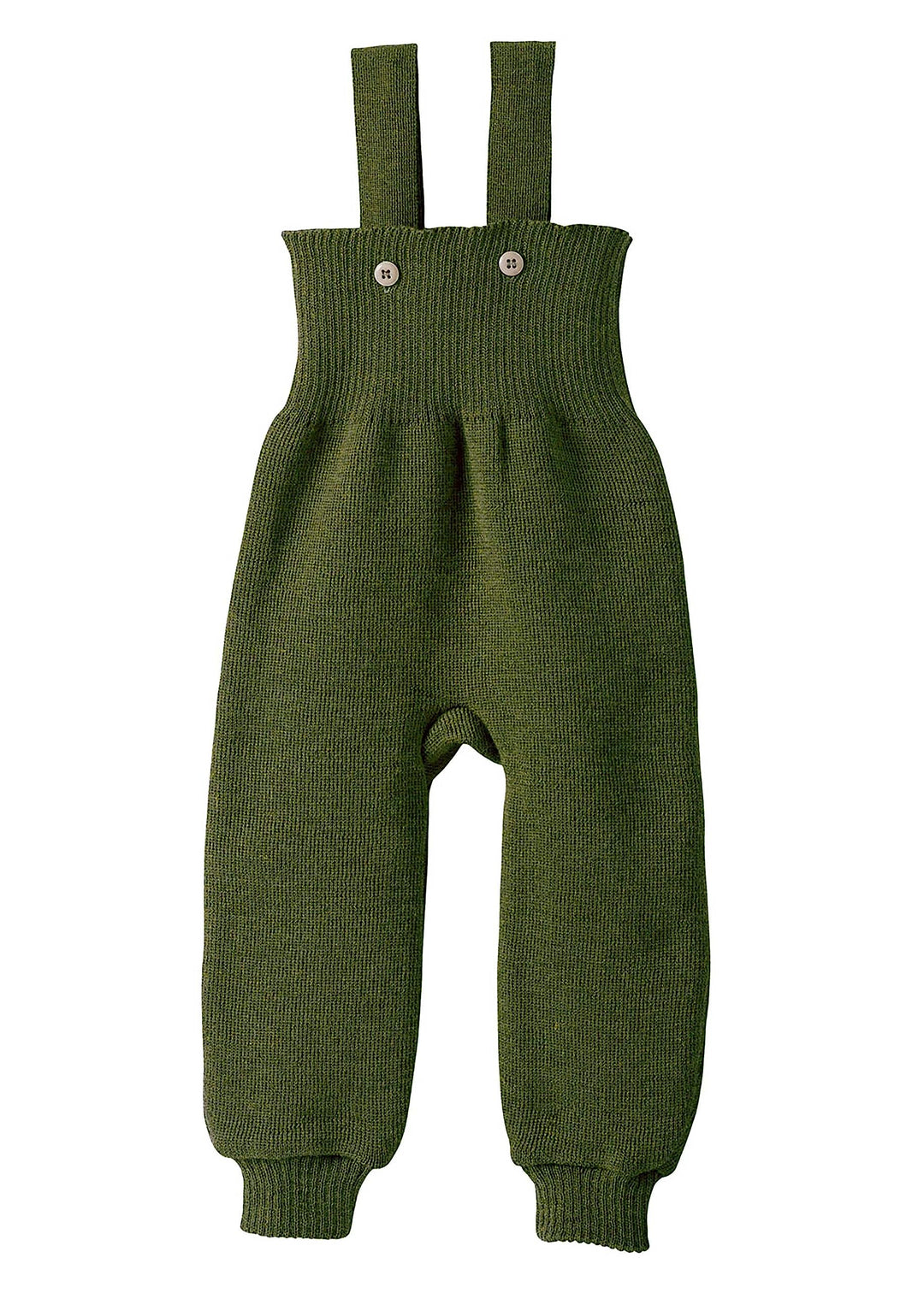 Disana STRICK-TRÄGERHOSE, mit hohem Bund | 100% Bio-Merinowolle GOTS, IVN Best | Newborn Baby Kleink
