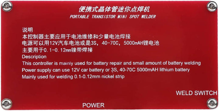 Fafeicy Mini-Punktschweissmaschine, tragbarer Transistor 18650 Lithiumbatterie, adoptiert Einzelchip