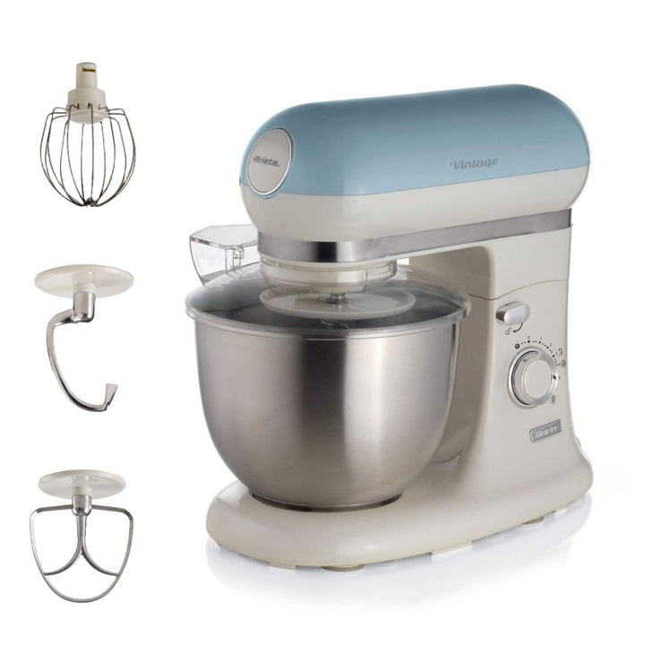 Ariete Vintage 1588 Knetmaschine, Retro Planeten-Rührwerk für Brot-, Pizza-, Kuchen- & Gebäck-Teig,